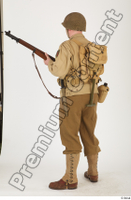  U.S.Army uniform World War II. ver.2 army poses with gun soldier standing whole body 0012.jpg